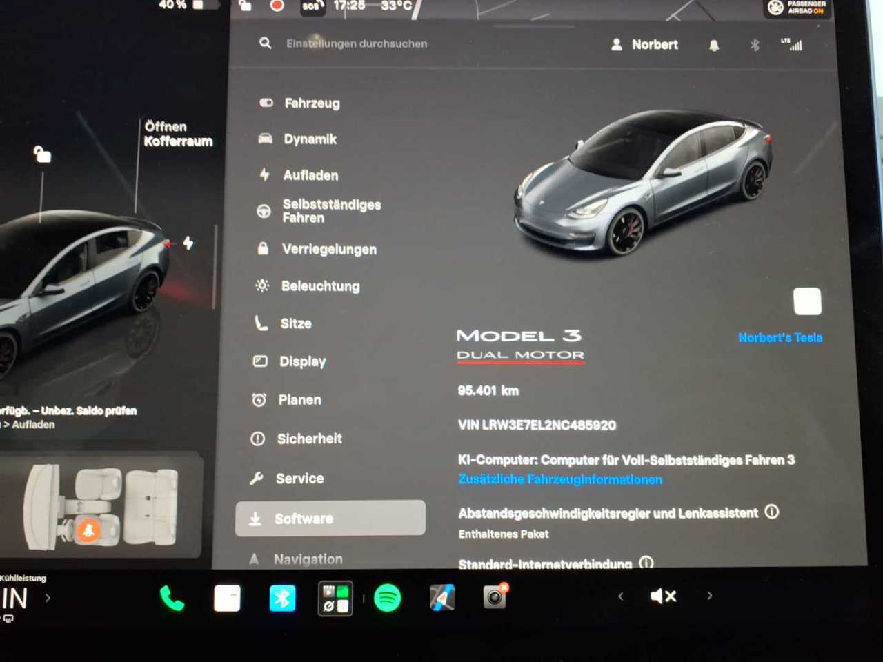 Tesla Model 3 Langstreckenbatt. Allradantrieb Dual Motor Performance 11