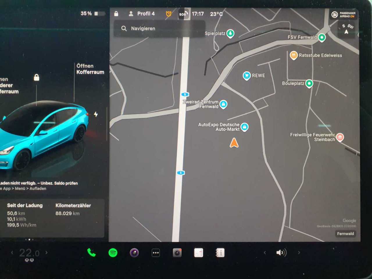 Tesla Model 3 Langstreckenbatt. Allradantrieb Dual Motor Performance 12