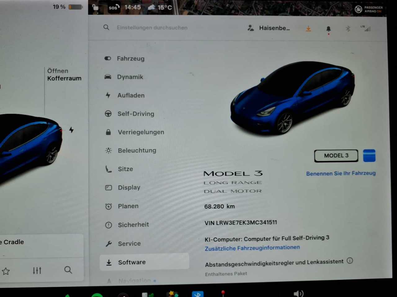 Tesla Model 3 Langstreckenbatt. Allradantrieb Dual Motor 580 KM (Shanghai Version) 11