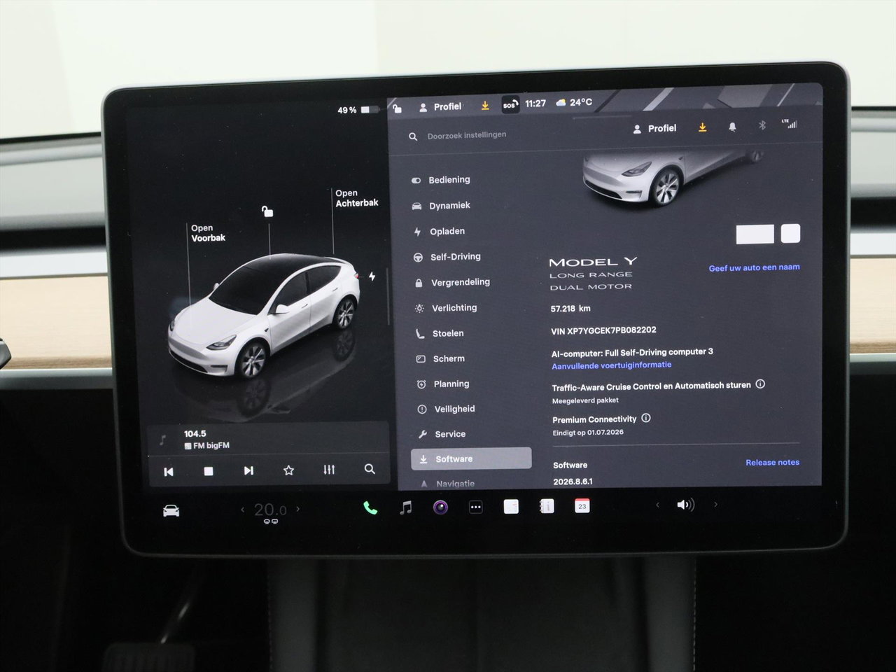 Tesla Model Y Long Range AWD 75kWh 351pk 93.4% SoH [ AMD RYZEN+AUTOPILOT+19 INCH+PREMIUM AUDIO ] 28