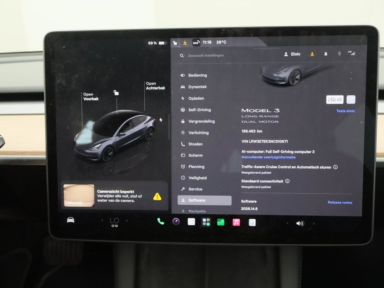 Tesla Model 3 Long-Range AWD 351pk 75 kWh UPGRADE [ RYZEN AMD+WARMTEPOMP+AUTOPILOT ] 29