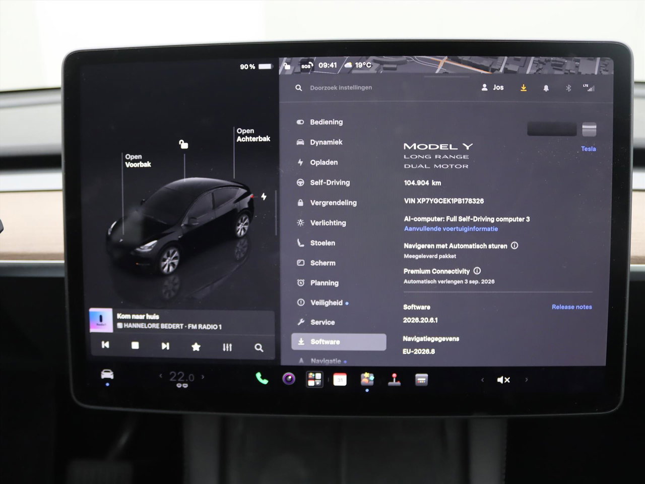 Tesla Model Y Long Range AWD 75kWh 351pk 92,7% SoH [ TREKHAAK+AMD RYZEN+ENHANCED AUTOPILOT+19 INCH+PREMIUM AUDIO ] 28