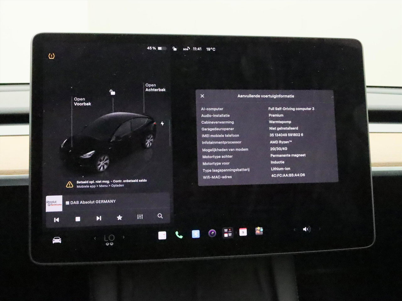 Tesla Model Y Long Range AWD 75kWh 351pk 93.4% SoH [ AMD RYZEN+AUTOPILOT+19 INCH+PREMIUM AUDIO ] 28