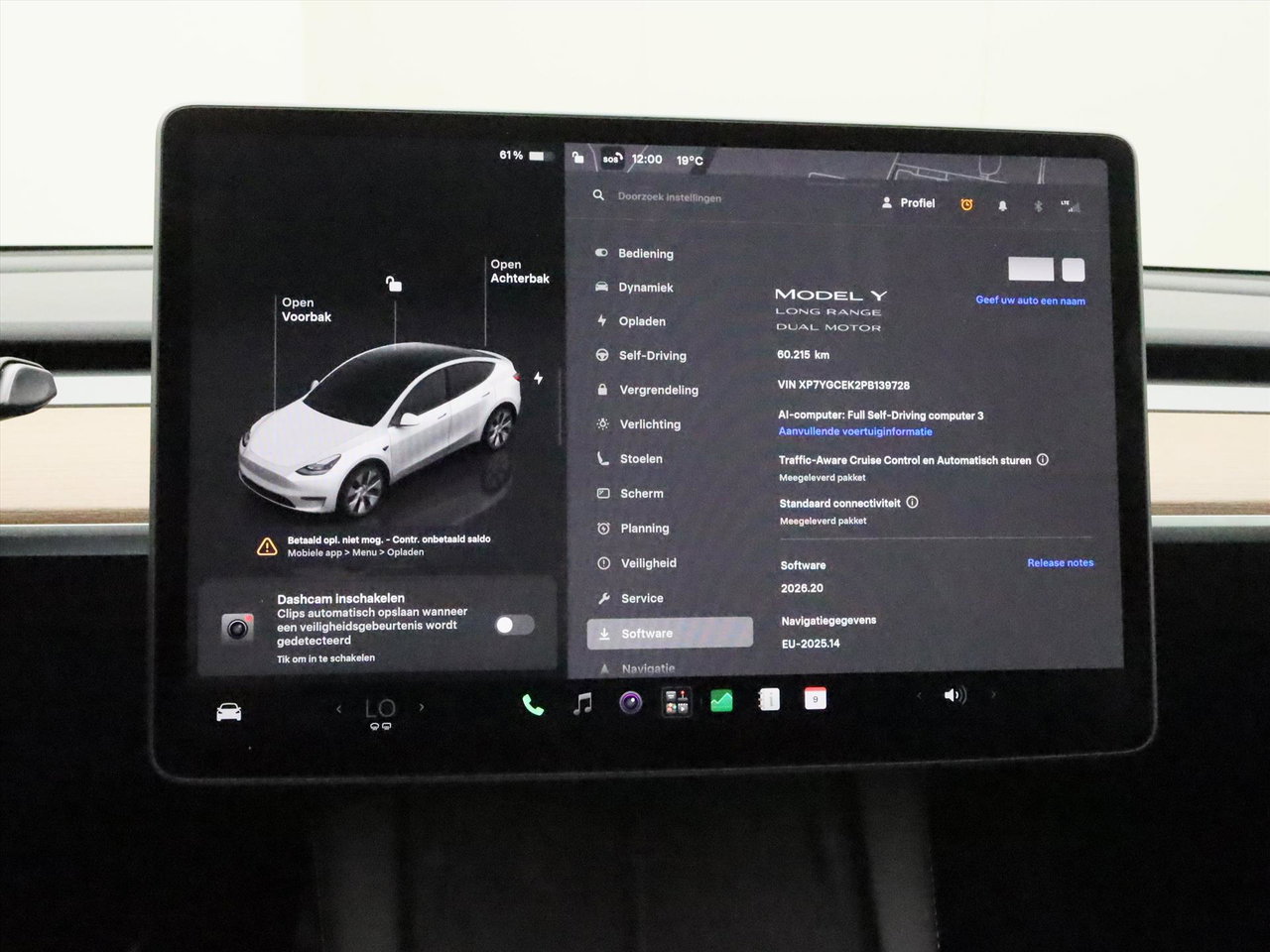 Tesla Model Y Long Range AWD 75kWh 351pk 94.4% SoH [ AMD RYZEN+AUTOPILOT+19 INCH+PREMIUM AUDIO ] 28