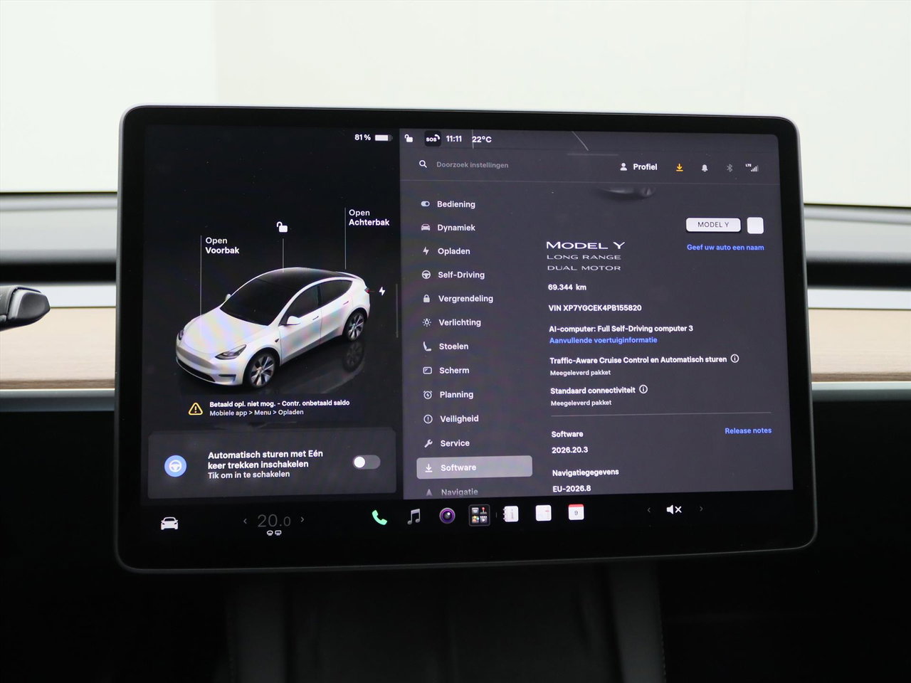 Tesla Model Y Long Range AWD 75kWh 351pk 93.3% SoH [ AMD RYZEN+AUTOPILOT+19 INCH+PREMIUM AUDIO ] 27