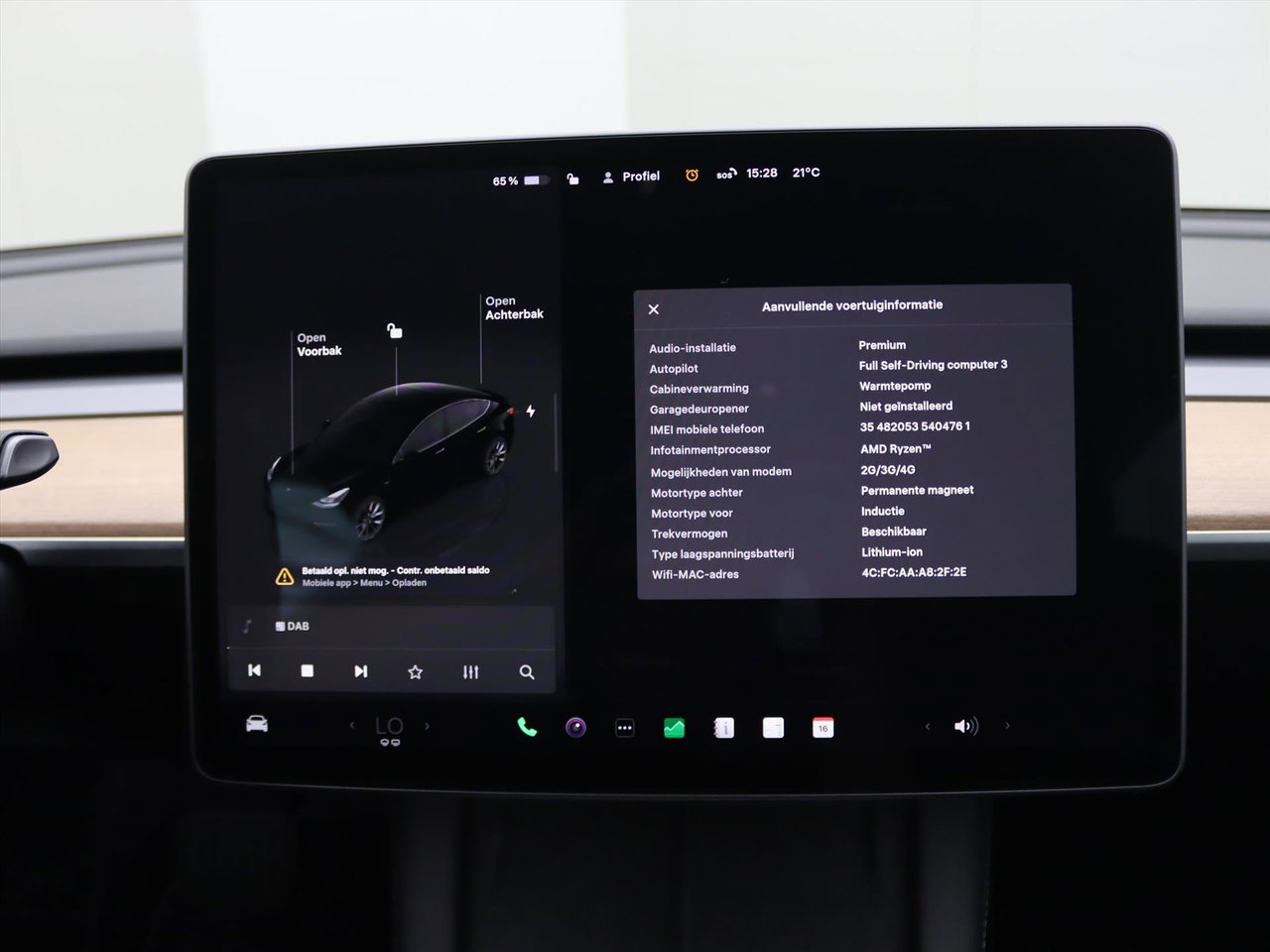 Tesla Model 3 Long-Range AWD 351pk 75 kWh 90.6% SoH UPGRADE [ TREKHAAK+AMD RYZEN+WARMTEPOMP+AUTOPILOT ] 14