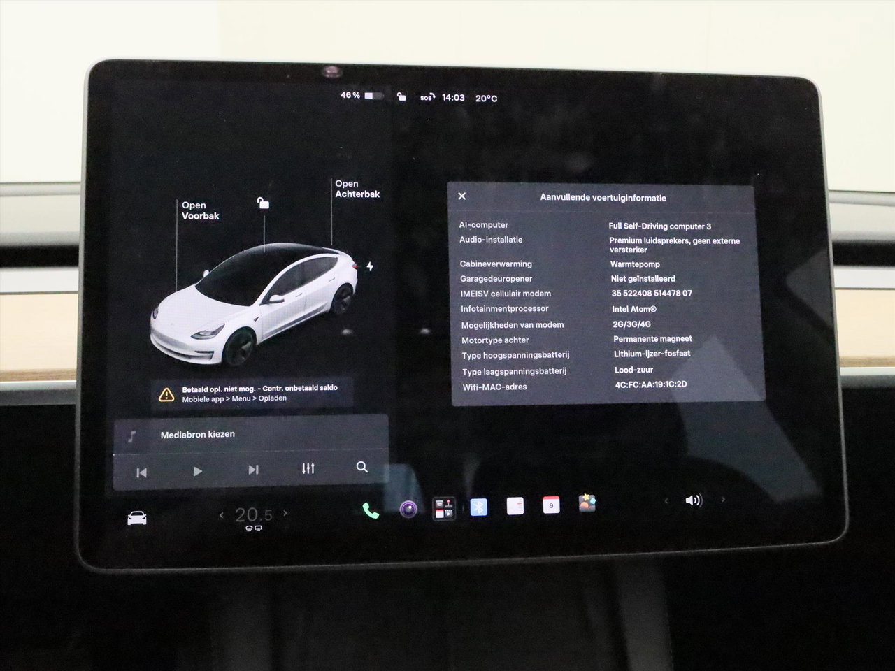 Tesla Model 3 Standard RWD Plus FACELIFT 90,3% SoH [ LFP-ACCU+WARMTEPOMP+AUTOPILOT+60 kWh+PREMIUM AUDIO ] 28