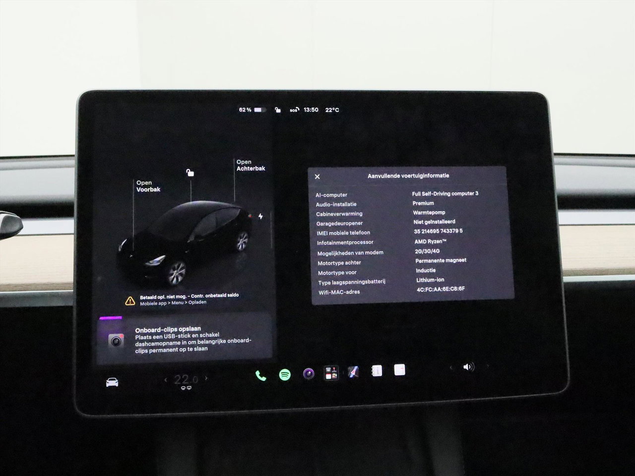 Tesla Model Y Long Range AWD 75kWh 351pk AMD RYZEN 92,5% SoH [ AUTOPILOT+19 INCH+PREMIUM AUDIO ] 23