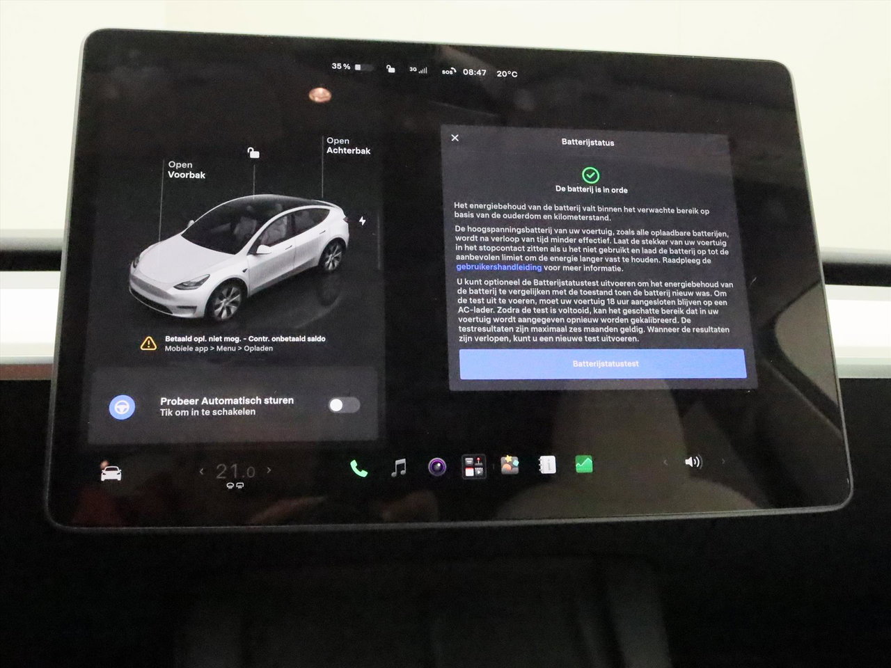 Tesla Model Y Long Range AWD 75kWh 351pk 94.1% SoH [ WIT LEDER+AMD RYZEN+AUTOPILOT+19 INCH+PREMIUM AUDIO ] 29