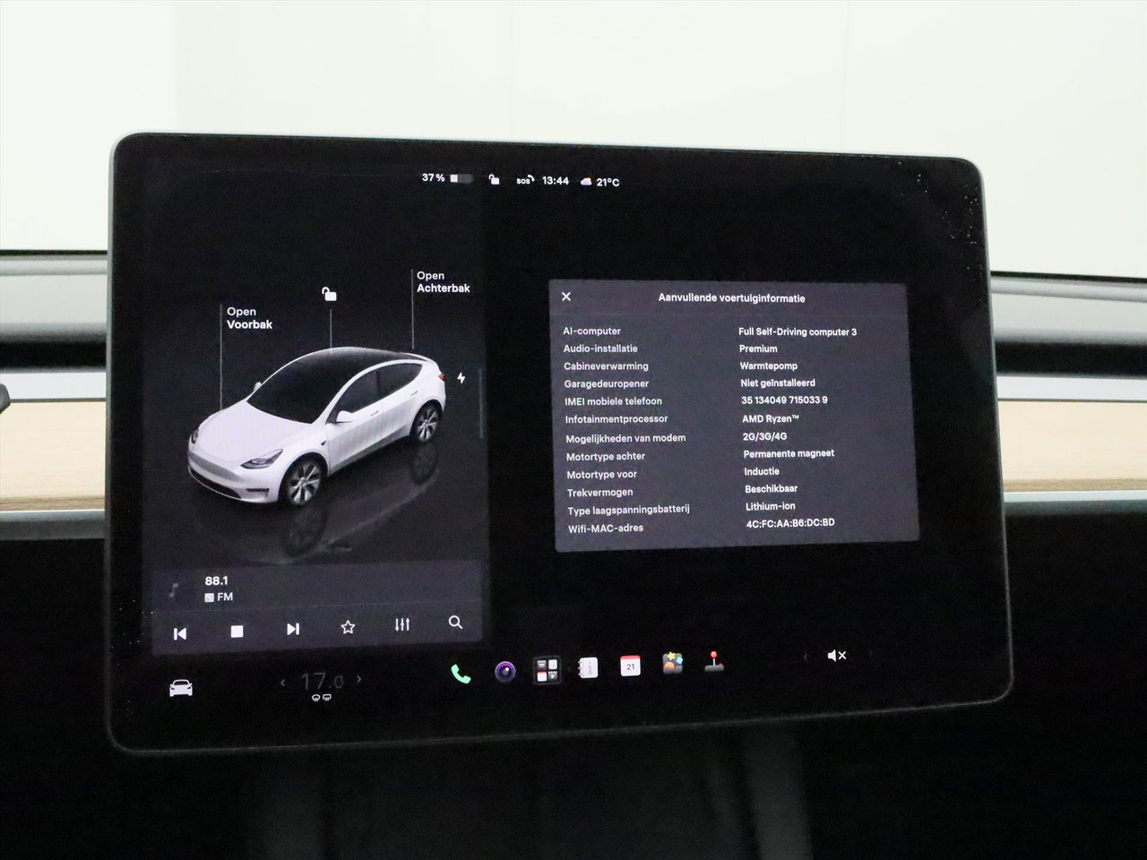 Tesla Model Y Long Range AWD 75kWh 351pk 91.9% SoH [ TREKHAAK+AMD RYZEN+AUTOPILOT+19 INCH+PREMIUM AUDIO ] 28