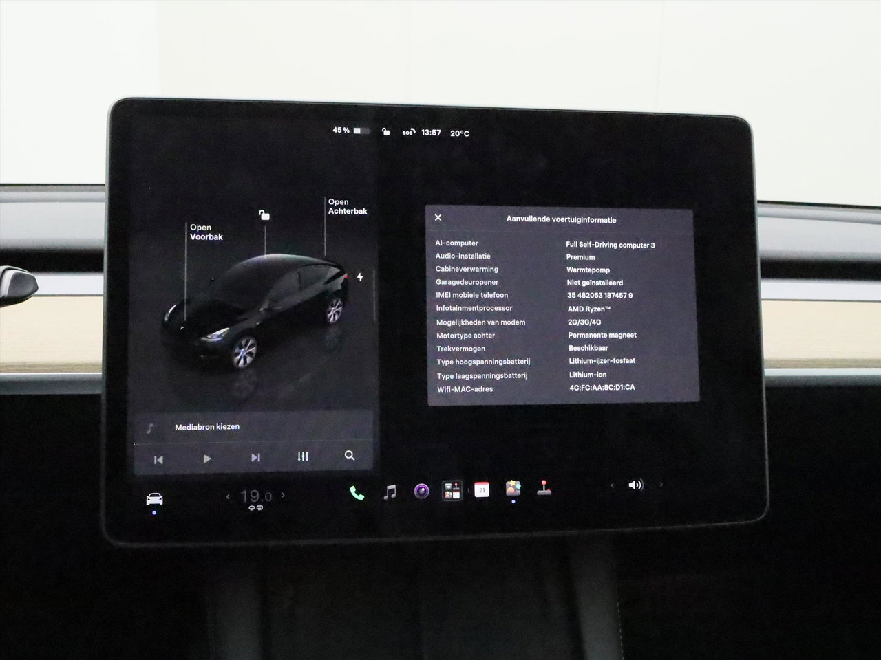 Tesla Model Y Standard RWD Plus 92.1% SoH [ TREKHAAK+AMD RYZEN+LFP-ACCU+WARMTEPOMP+ENHANCED AUTOPILOT ] 21