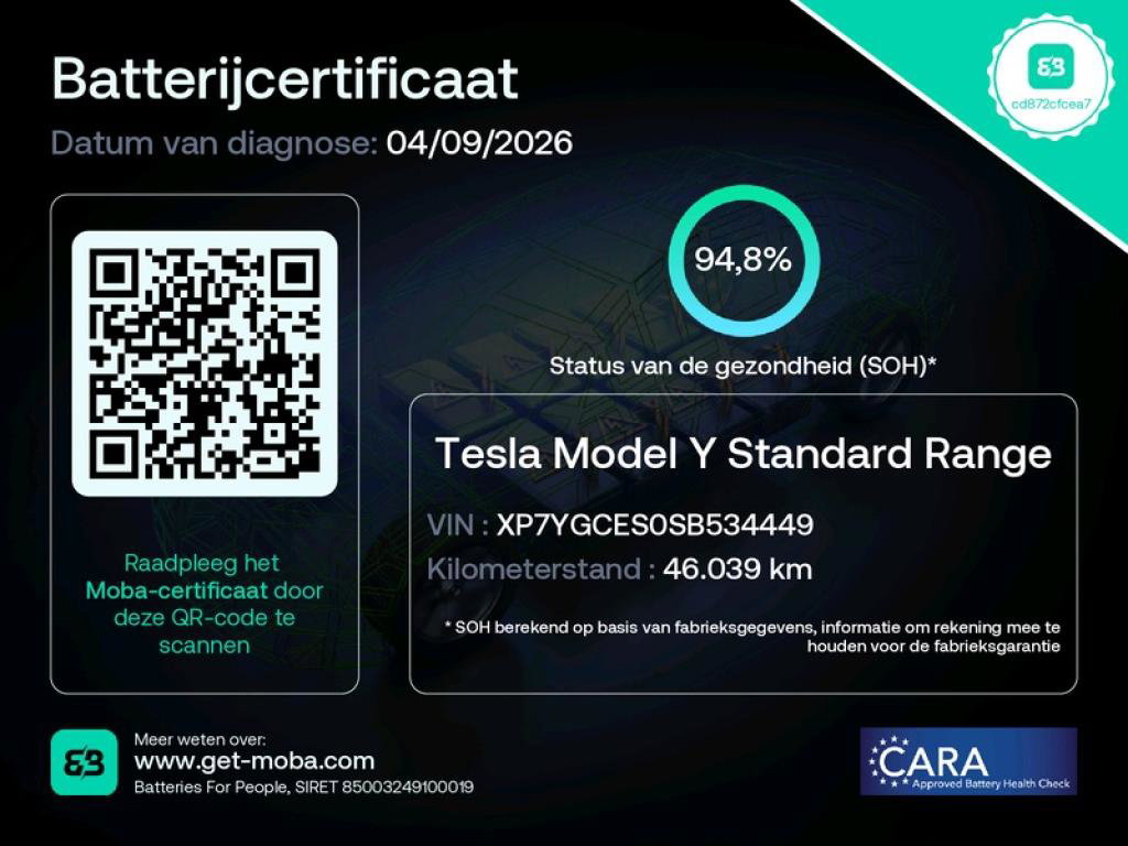 Tesla Model Y Standard RWD Plus 351pk 94,8% SoH [ HW4+FSD SUPERVISED €99 P/M+RYZEN AMD+LFP ACCU+AUTOPILOT+19 INCH ] 2