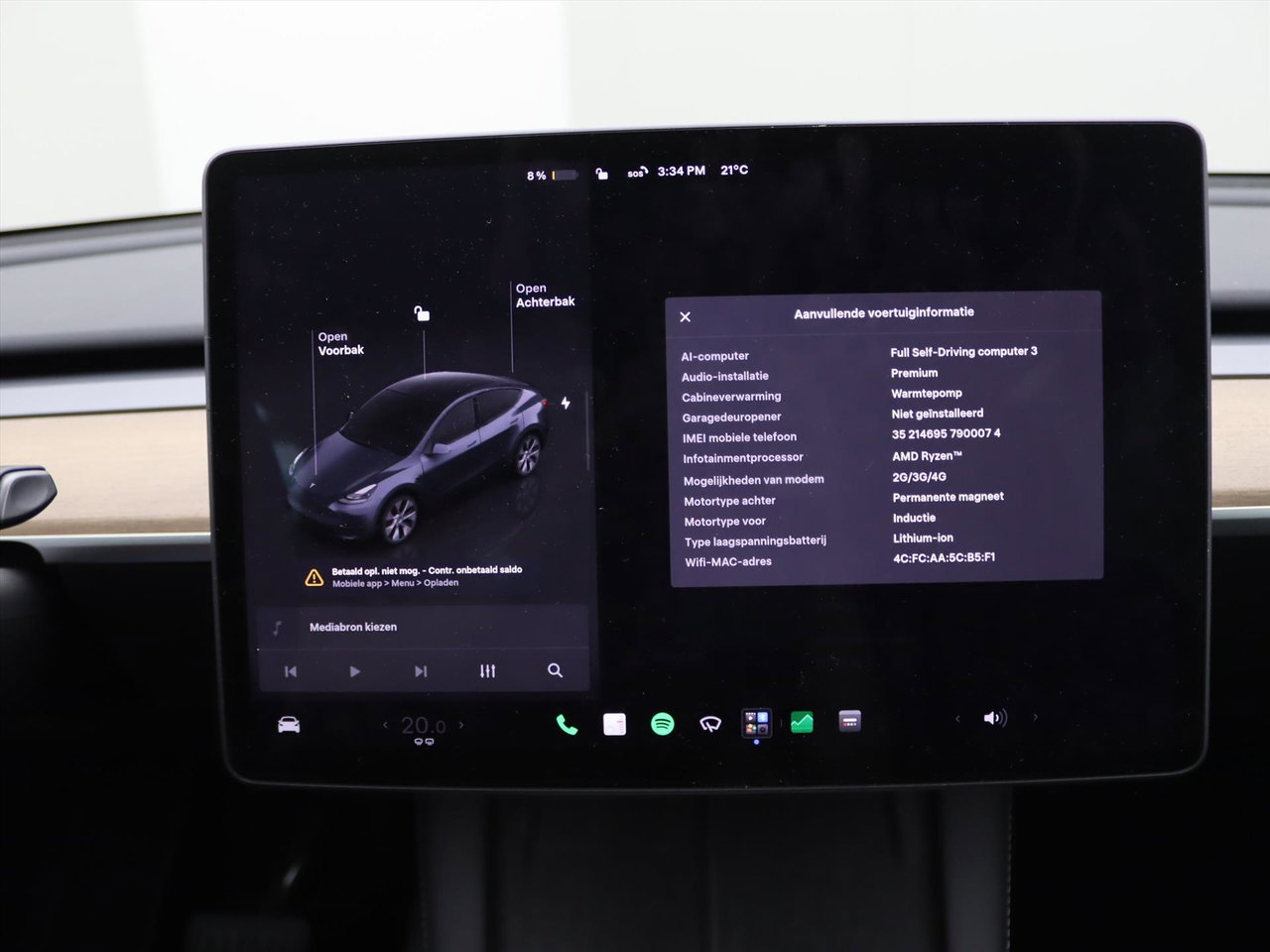 Tesla Model Y Long Range AWD 75kWh 351pk 92,7% SoH [ AMD RYZEN+AUTOPILOT+19 INCH+PREMIUM AUDIO ] 30