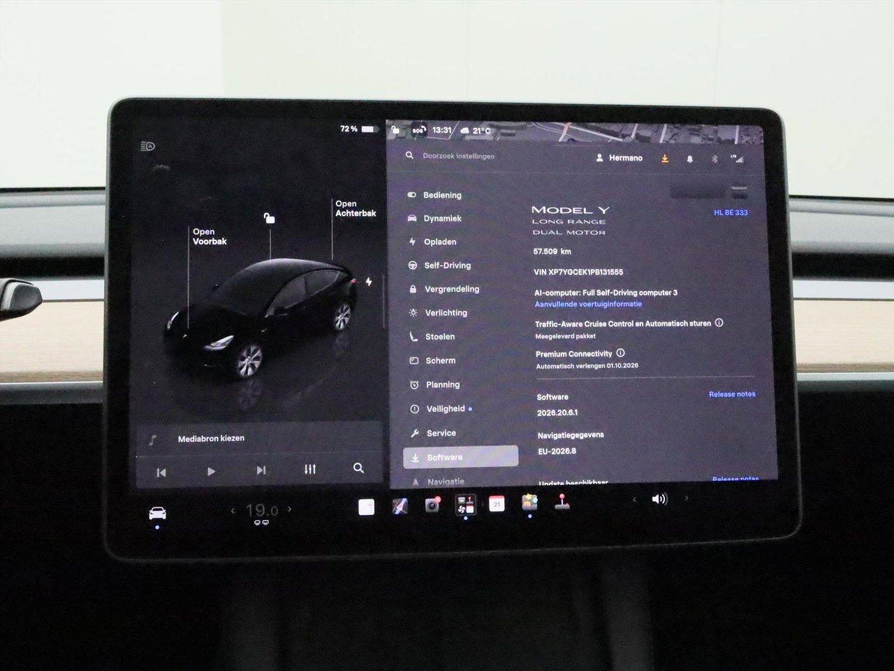 Tesla Model Y Long Range AWD 75kWh 351pk 94.4% SoH [ TREKHAAK+AMD RYZEN+AUTOPILOT+19 INCH+PREMIUM AUDIO ] 26
