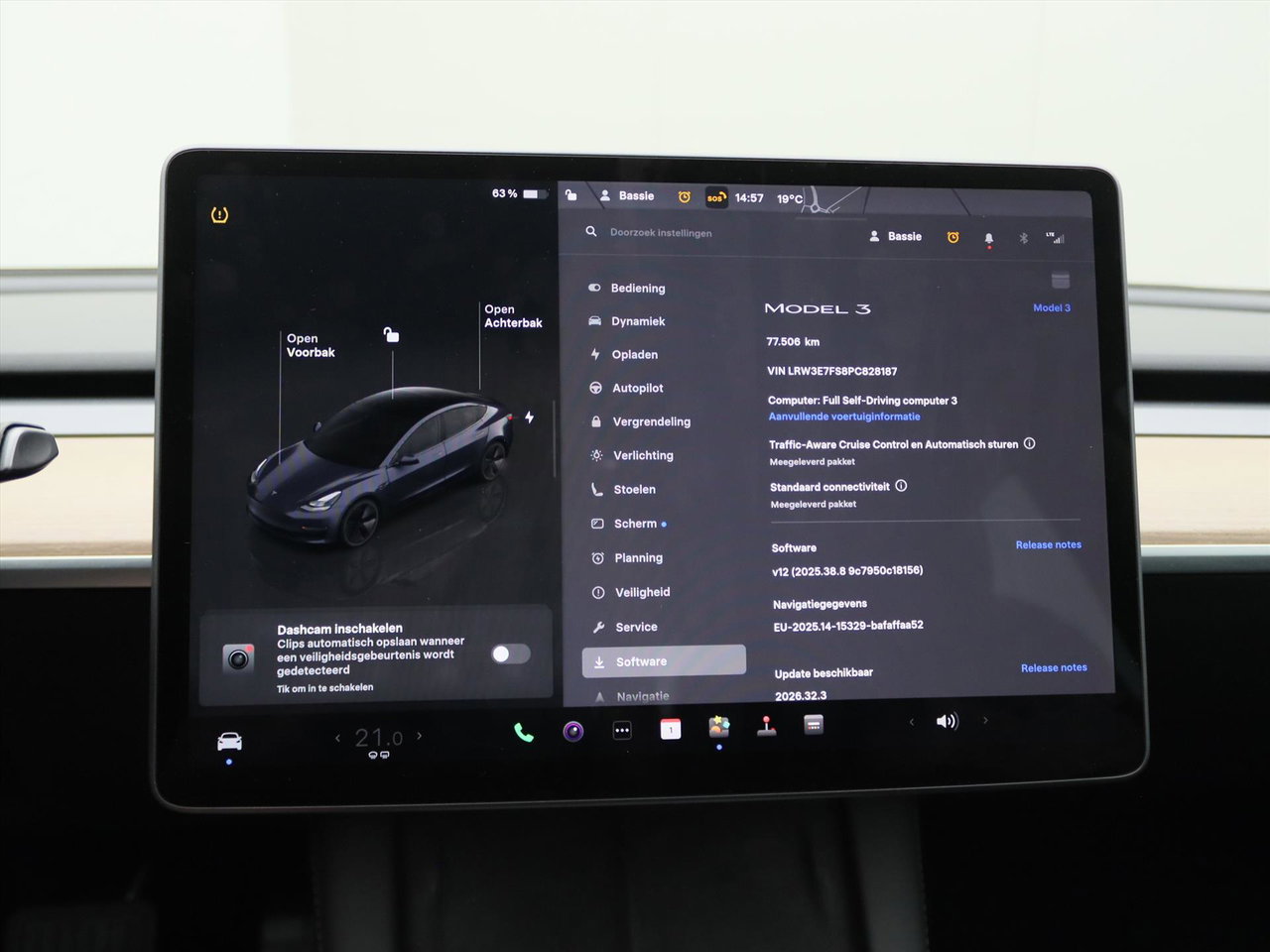 Tesla Model 3 Standard RWD Plus UPGRADE 94.8% SoH [ LFP-ACCU+WARMTEPOMP+AUTOPILOT+60 kWh ] 27