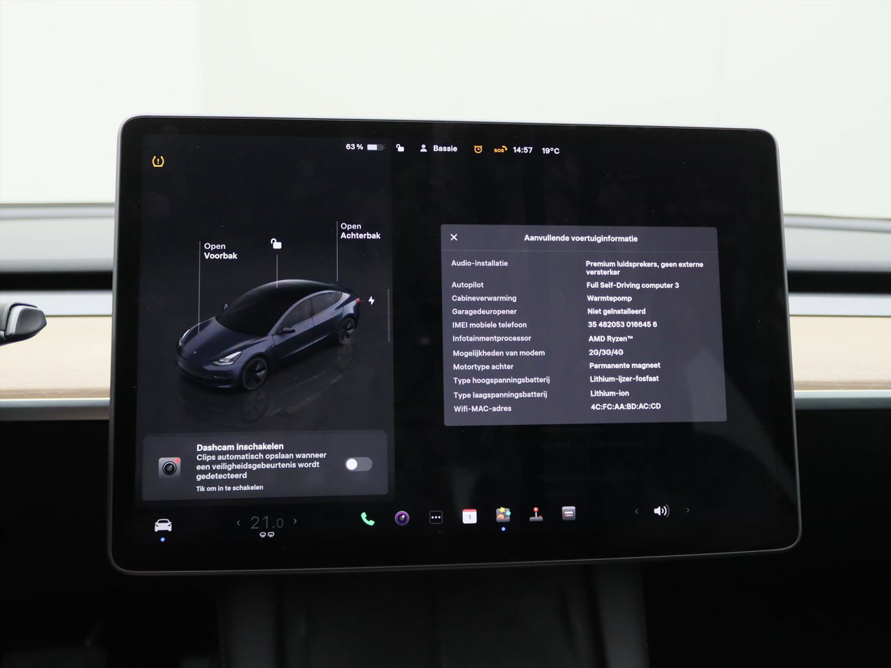 Tesla Model 3 Standard RWD Plus UPGRADE 94.8% SoH [ LFP-ACCU+WARMTEPOMP+AUTOPILOT+60 kWh ] 28