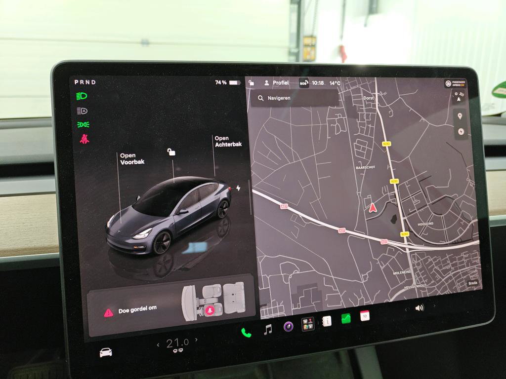 Tesla Model 3 Long-Range AWD 351pk 75 kWh 92% SoH UPGRADE [ RYZEN AMD+WARMTEPOMP+AUTOPILOT ] 18