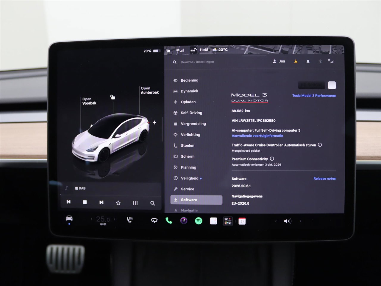Tesla Model 3 Performance AWD 534pk 96.2% SoH UPGRADE [ AUTOPILOT+567KM WLTP+PREMIUM AUDIO ] 19