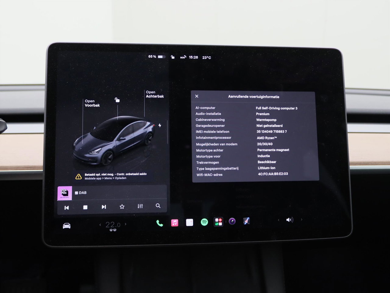 Tesla Model 3 Long-Range AWD 351pk 75 kWh 93.8% SoH UPGRADE [ TREKHAAK+ENHANCED AUTOPILOT+RYZEN AMD+WARMTEPOMP ] 28
