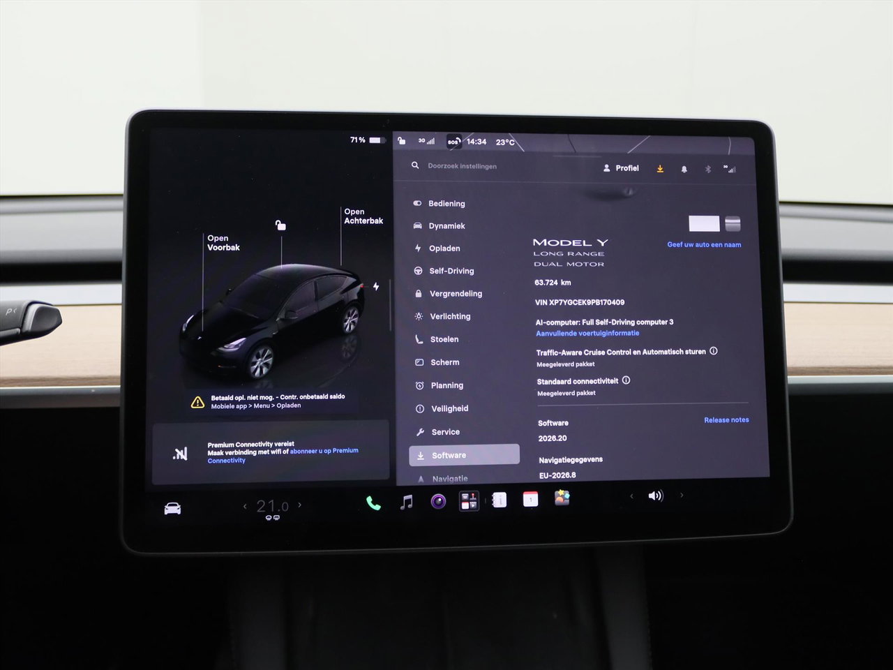 Tesla Model Y Long Range AWD 75kWh 351pk 93.7% SoH [ AMD RYZEN+AUTOPILOT+19 INCH+PREMIUM AUDIO ] 27