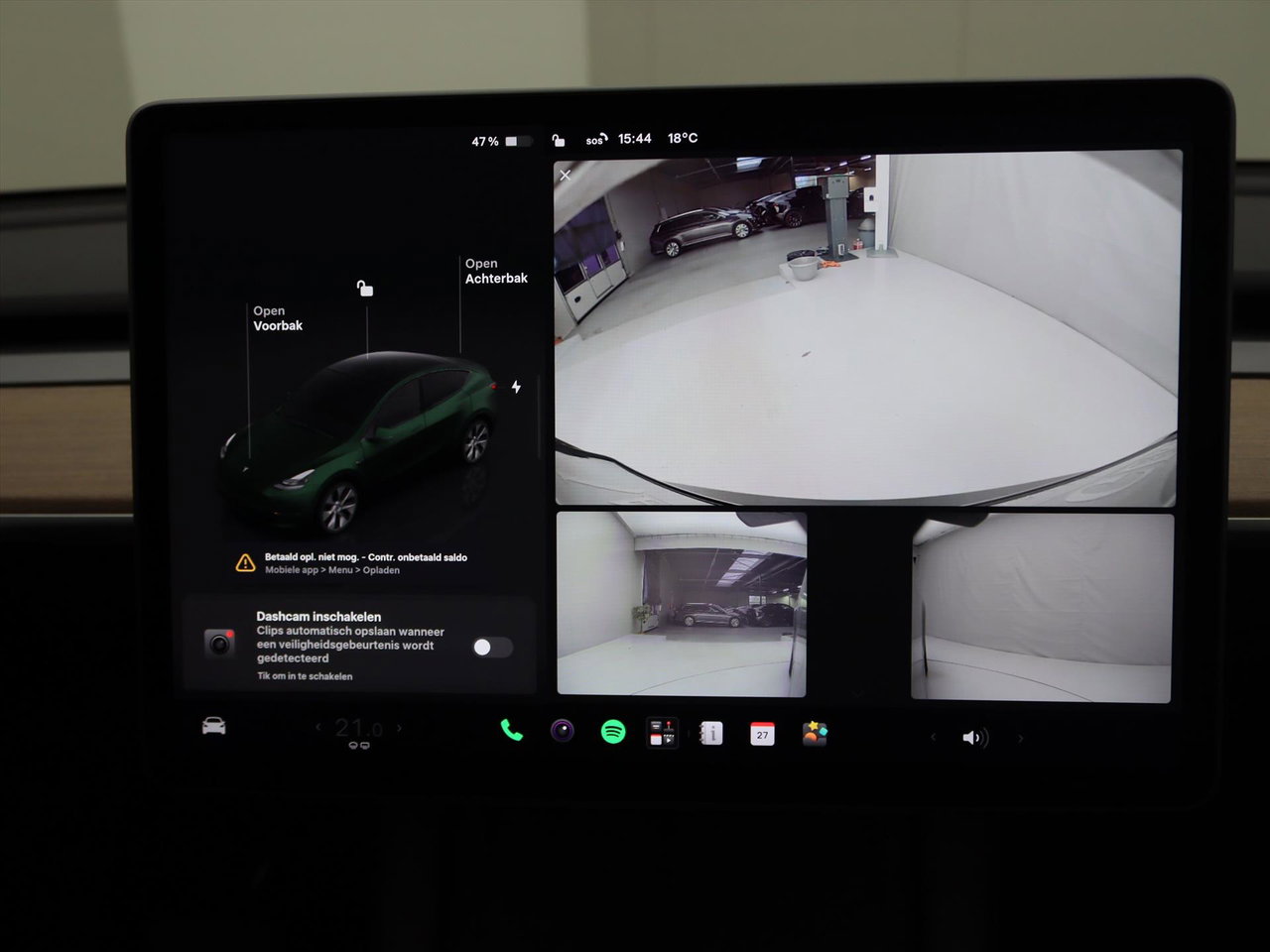 Tesla Model Y Long Range AWD 75kWh 351pk 94.9% SoH [ AMD RYZEN+ENHANCED AUTOPILOT+20 INCH+PREMIUM AUDIO ] 15