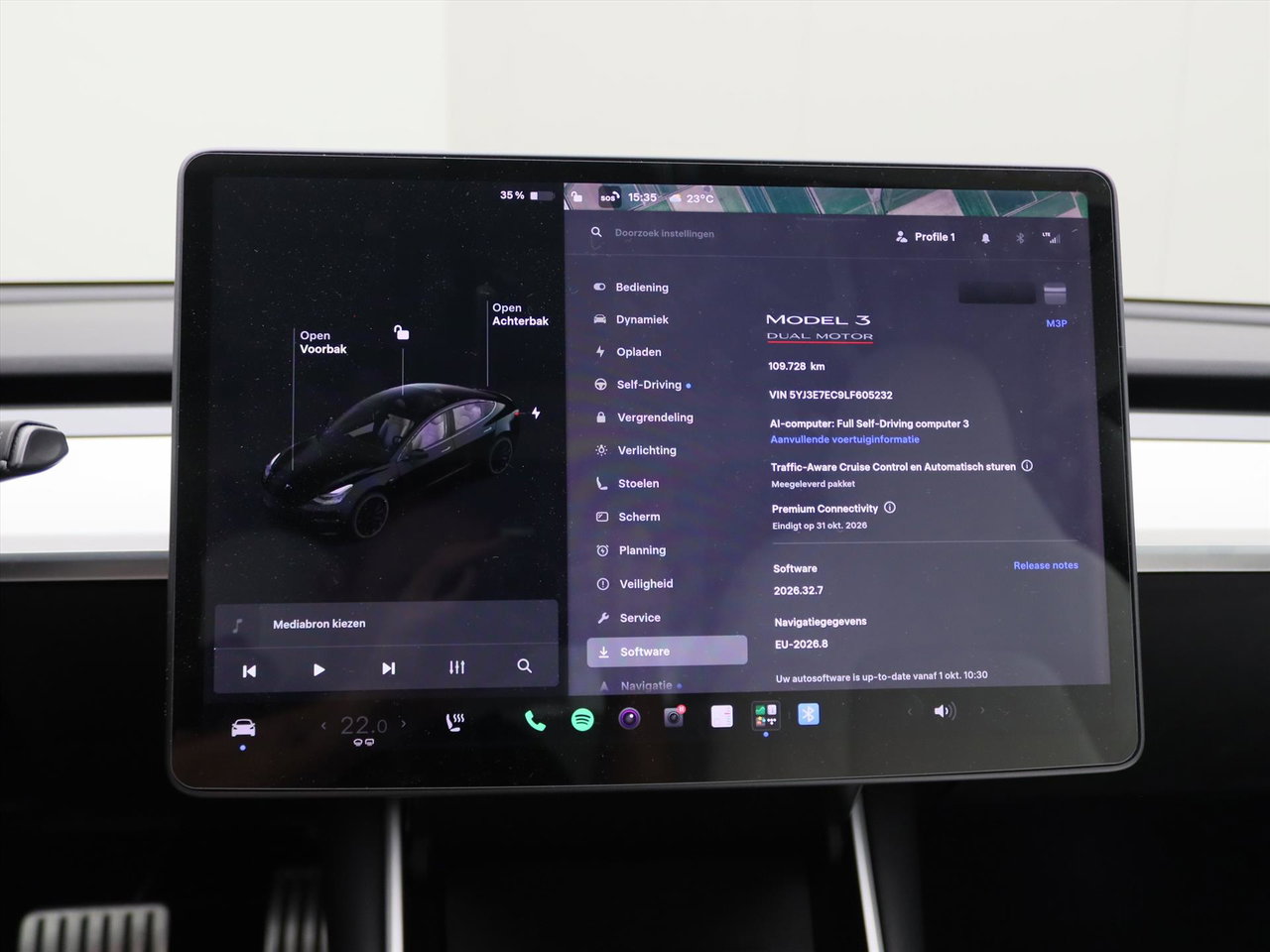 Tesla Model 3 Performance Dual Motor AWD 486pk 88.3% SoH [ WIT LEDER+AUTOPILOT+20 INCH+530KM WLTP+PREMIUM AUDIO ] 28