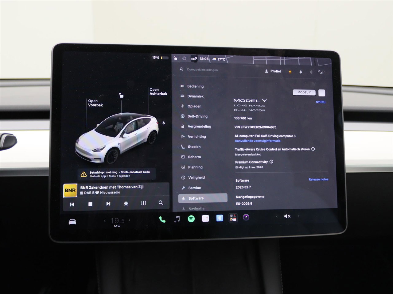 Tesla Model Y Long Range 351pk AWD [ WIT LEDER+AUTOPILOT+20 INCH+PREMIUM AUDIO ] 24